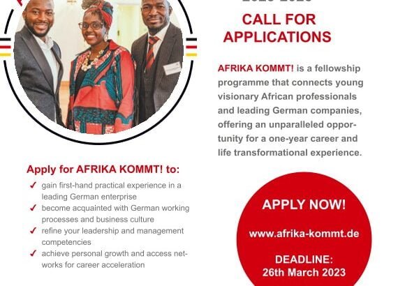 AFRIKA KOMMT! Fellowship Programme 2023 - 2025