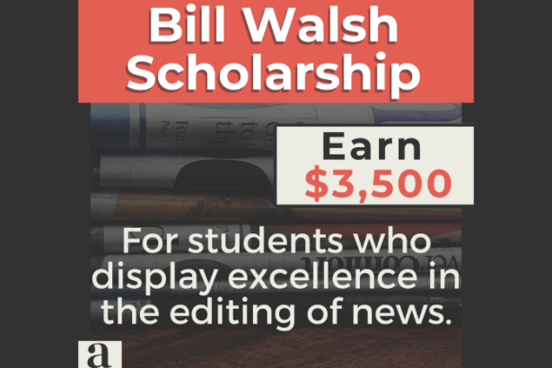 Apply to the Bill Walsh Scholarship