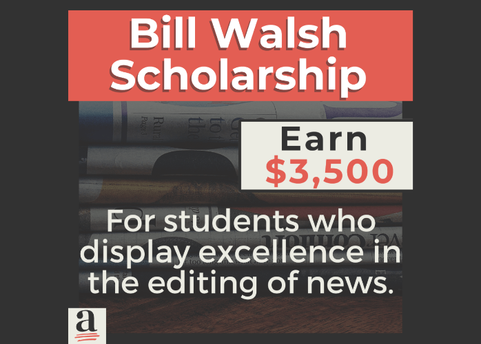 Apply to the Bill Walsh Scholarship