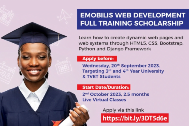 emobilis web development training scholarship